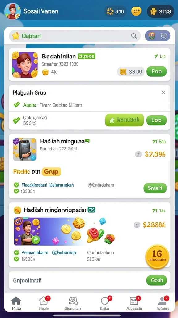62idn - Ragam karakter yang dapat dipilih sesuai selera.