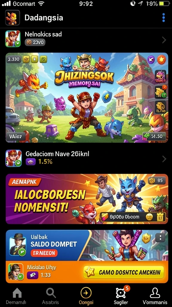 siap108 - Screenshot menunjukkan karakter unik yang dapat dipilih oleh pemain.